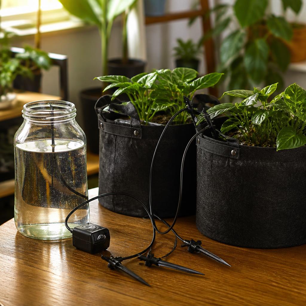 Auto-Watering Drip System (supports up to 6 plants)